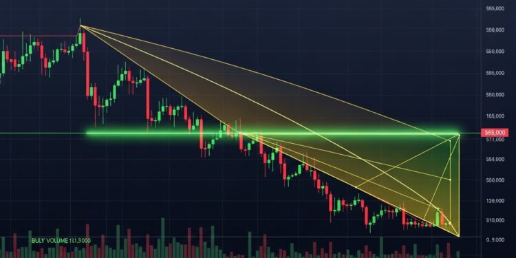 Le Bitcoin approche une zone clé à 65 000 $ Analyse technique détaillée  confluence Fibonacci et canal haussier Un bottom local se prépare t il avant un relief rally significatif  Décryptage complet   Viral Mag