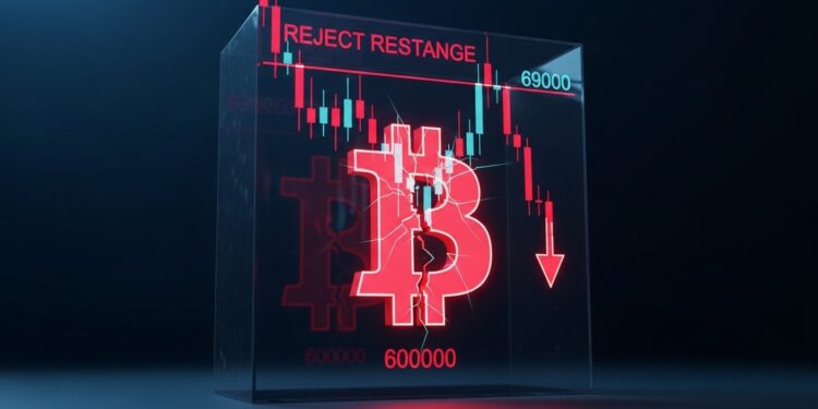 Bitcoin Rejette les Sommets : Vers un Retour à 60 000 $ ? - Viral Mag Le Bitcoin échoue à dépasser la résistance des 69 000 $ et menace de retomber vers les 60 000 $ Analyse technique détaillée des niveaux clés et perspectives 2026 pour les investisseurs Viral Mag
