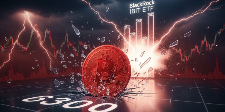 Bitcoin chute violemment sous 63 000 $ provoquant le jour record de trading pour lETF IBIT de BlackRock avec près de 10 milliards $ Analyse des causes et perspectives   Viral Mag