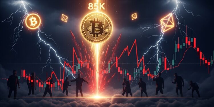 Bitcoin chute brutalement de 85 000 $ à 60 000 $ avant de se stabiliser Volatilité en flèche pessimisme extrême et signaux historiques haussiers  analyse complète du tournant actuel sur le marché crypto   Viral Mag