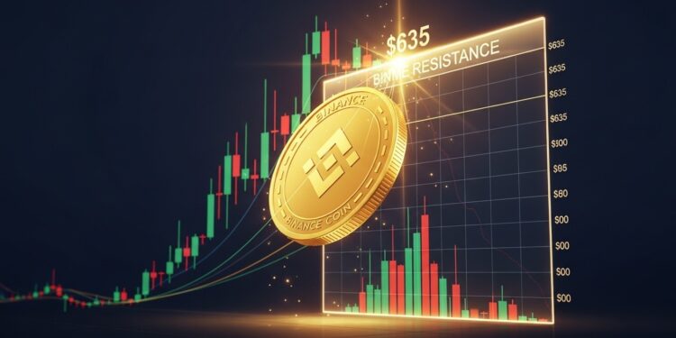 Découvrez pourquoi BNB rebondit après un swing failure pattern haussier Le niveau de résistance à 635 $ devient décisif pour la suite haussière ou une consolidation Analyse technique détaillée   Viral Mag