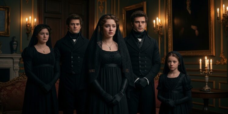 La saison 4 de Bridgerton prend un tournant sombre  Théories autour dun deuil majeur dans la partie 2  Violet en noir indices troublants et paroles de Shonda Rhimes Décryptage complet avant le 26 février   Viral Mag