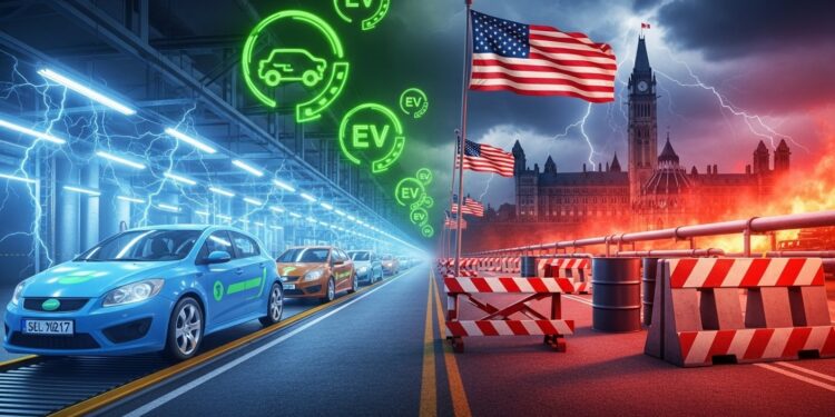 Le Canada renonce aux quotas de ventes de véhicules électriques pour 2026 Mark Carney pivote vers une stratégie industrielle ambitieuse face aux tensions commerciales avec les États Unis   Viral Mag