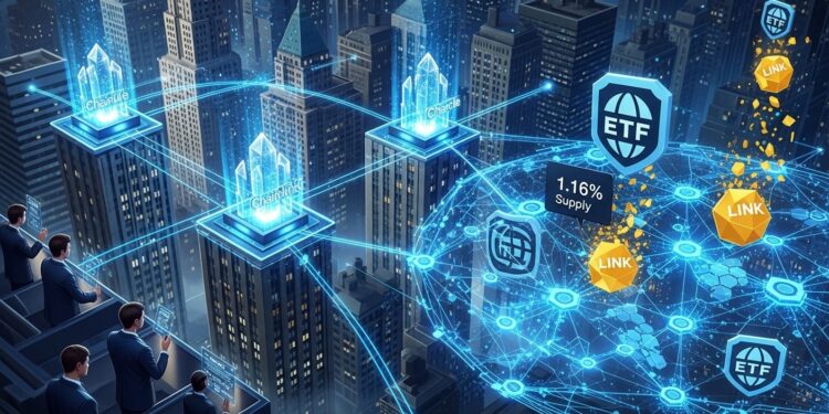 Les ETF Chainlink accumulent 116  de loffre LINK grâce à 630 000 $ dinflows Découvrez pourquoi les institutions misent sur ce pilier des oracles décentralisés et ce que cela implique pour le prix et ladoption future   Viral Mag