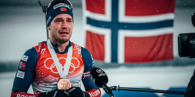 Découvrez comment Sturla Holm Lægreid bronze en biathlon aux JO 2026 a confessé son adultère en direct après sa victoire provoquant stupeur et débats passionnés dans le monde sportif   Viral Mag