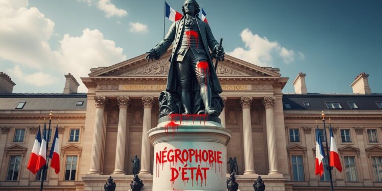 Découvrez comment la Cour de cassation a qualifié le tag  Négrophobie dÉtat  sur la statue de Colbert de débat dintérêt général relançant les tensions entre liberté dexpression et patrimoine   Viral Mag