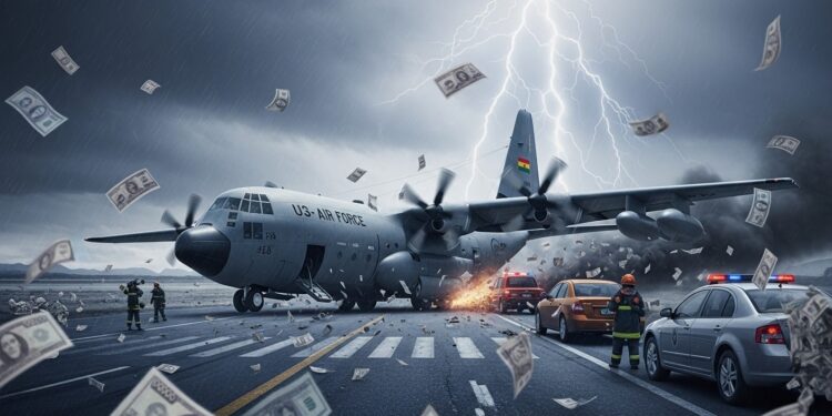 Tragique accident dun C 130 bolivien transportant des billets à El Alto  au moins 15 morts véhicules percutés billets éparpillés sous la grêle Détails et conséquences du drame   Viral Mag