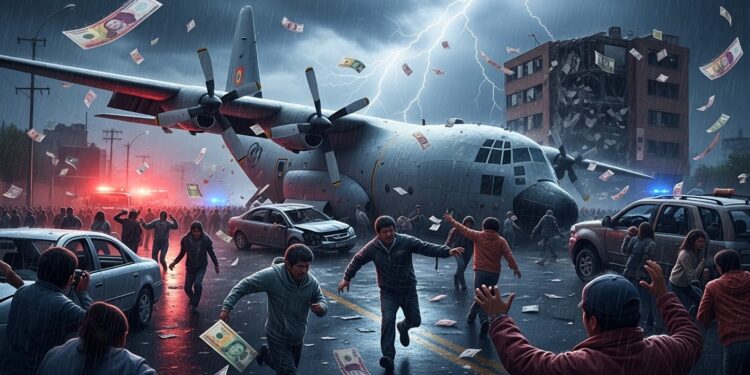 Tragédie à El Alto  un avion militaire transportant des billets sécrase tuant au moins 20 personnes et provoquant pillages et chaos sous la grêle Détails et conséquences du drame bolivien   Viral Mag