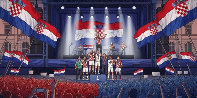 Croatie : Handballeurs de Bronze Accueillis par Thompson - Viral Mag Les handballeurs croates médaillés de bronze à lEuro provoquent la polémique avec un concert de Thompson malgré lopposition de Zagreb Nationalisme et sport se mêlent Viral Mag
