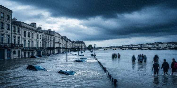 France en proie à des crues historiques  vigilance rouge dans 4 départements Bordeaux active son plan durgence face à la tempête Pedro Un homme porté disparu sur la Loire Situation critique   Viral Mag