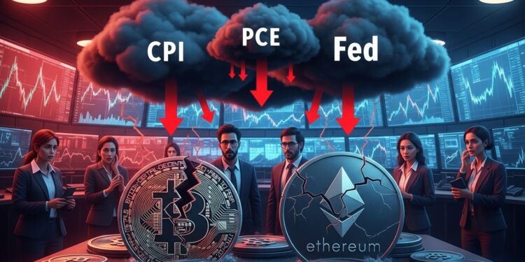 Les marchés crypto scrutent les données CPI PCE et les discours Fed cette semaine Après un CPI rassurant les incertitudes macro et géopolitiques pèsent sur Bitcoin et altcoins Analyse complète   Viral Mag