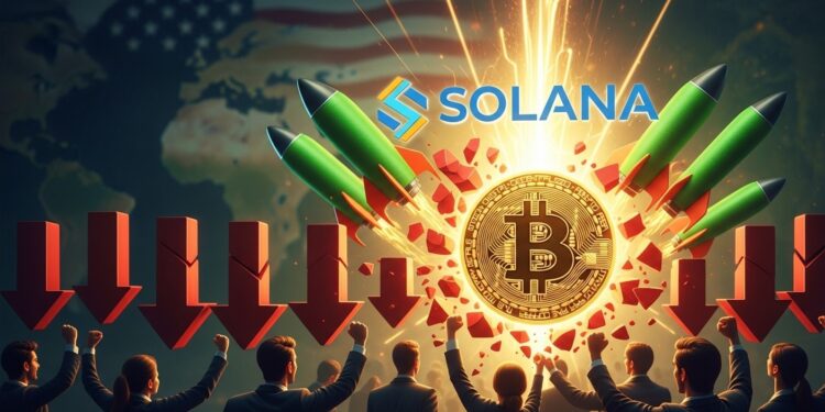 Crypto en Feu : Pourquoi le Marché Explose le 25 Février 2026 - Viral Mag Le marché crypto rebondit fortement le 25 février 2026 Bitcoin dépasse 66 000 $ Solana explose de 7 Liquidations massives achats institutionnels et détente géopolitique expliquent ce rallye soudain Viral Mag