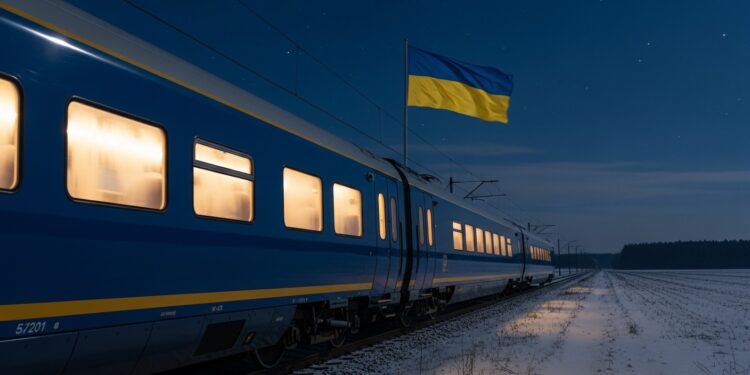 Quatre ans après linvasion russe les dirigeants européens reprennent le train pour Kiev Découvrez comment ce rituel symbolique reflète lengagement durable de lEurope face à lagression   Viral Mag