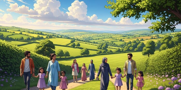 Diversité Ethnique dans les Campagnes Britanniques : Un Virage Majeur - Viral Mag Les autorités britanniques lancent des plans pour diversifier ethniquement les campagnes jugées trop blanches Mesures concrètes et débats sur linclusion dans les paysages naturels protégés Viral Mag