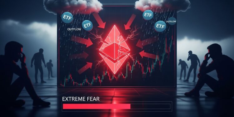 Ethereum sous Pression : Sorties ETF et Peur Extrême - Viral Mag Les ETF Ethereum enregistrent des sorties massives pour la 5e semaine consécutive tandis que le prix chute sous les 2000 $ La peur extrême domine le marché crypto Analyse complète et perspectives Viral Mag