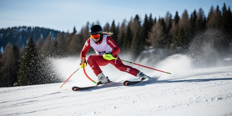 Federica Brignone impressionne en menant la première manche du slalom géant aux JO 2026 à Cortina Après son or en super G lItalienne vise un doublé historique Analyse et enjeux avant la seconde manche   Viral Mag