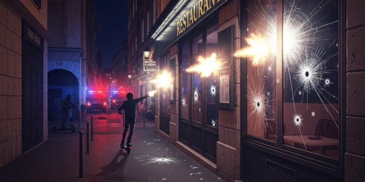 Dans la nuit du 26 au 27 février 2026 une quinzaine de coups de feu ont visé deux restaurants près de la Part Dieu à Lyon Le tireur sest enfui en trottinette Enquête ouverte aucun blessé   Viral Mag