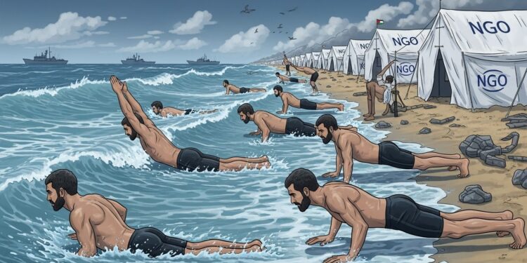 Gaza : La Mer, Dernier Refuge des Nageurs - Viral Mag Dans une Gaza dévastée par plus de deux ans de guerre des nageurs bravent les dangers de la Méditerranée pour sentraîner Entre navires militaires et tentes de déplacés la natation offre un rare exutoire physique et mental malgré un cessez le feu fragile Viral Mag