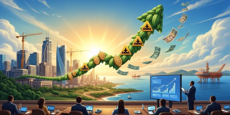 Ghana : Le Redressement Économique Impressionnant Sous Mahama - Viral Mag Un an après son retour au pouvoir le président John Mahama annonce un spectaculaire rebond économique au Ghana inflation maîtrisée croissance forte et cedi en hausse Découvrez les détails de ce miracle africain Viral Mag