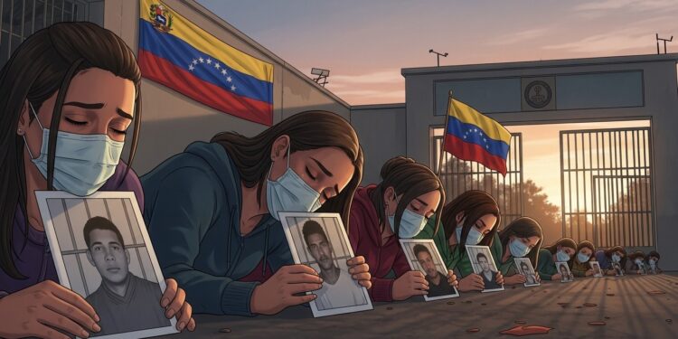 À Caracas des proches de détenus politiques entament une grève de la faim devant une prison après le report de la loi damnistie promise Découvrez leur combat émouvant pour la libération de leurs proches dans un Venezuela en transition   Viral Mag