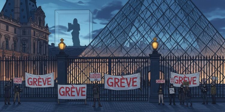 Grève historique au musée du Louvre  personnel en lutte pour salaires et effectifs Le monument reste accessible mais avec de fortes perturbations Découvrez les enjeux du conflit social actuel   Viral Mag