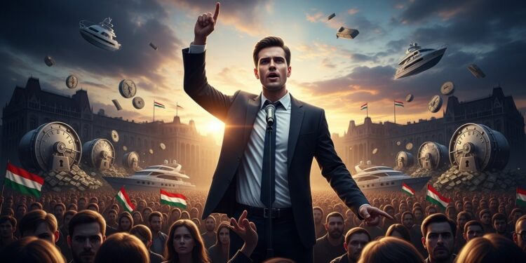 Peter Magyar leader de lopposition hongroise promet de relancer léconomie lutter contre la corruption et restaurer les libertés avant les législatives davril Un défi majeur pour Viktor Orban   Viral Mag