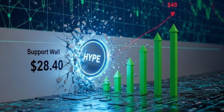 Hyperliquid HYPE défend avec force le support des 2840 dollars signalant un possible shift haussier Analyse technique détaillée et perspectives vers 48 $   Viral Mag