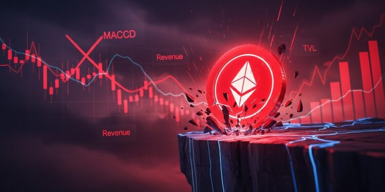 Le prix dHyperliquid chute de 25  avec un MACD baissier et des revenus en forte baisse Analyse technique et fondamentale pour savoir si HYPE risque un crash ou un rebond   Viral Mag