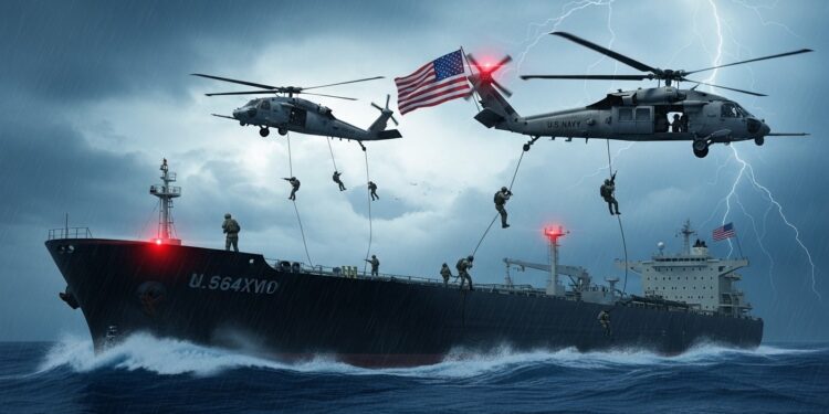 Les États Unis interceptent le Veronica III pétrolier sous sanctions fuyant le blocus vénézuélien traqué des Caraïbes à locéan Indien Une opération militaire spectaculaire qui renforce la pression sur les flux pétroliers illicites   Viral Mag