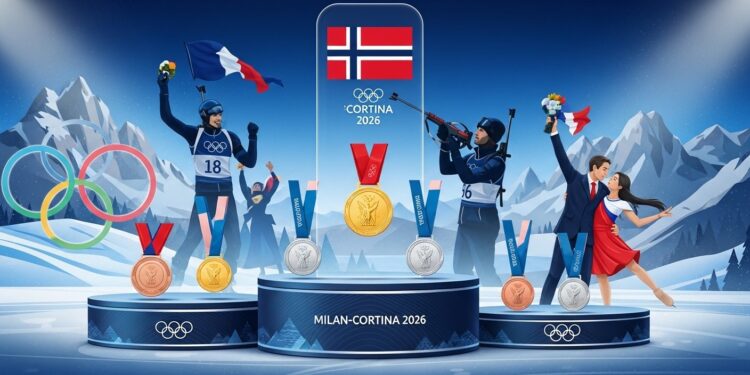 Après cinq jours intenses aux Jeux Olympiques dhiver de Milan Cortina 2026 découvrez le tableau des médailles actualisé La France brille avec deux ors historiques et pointe à une excellente 6e place   Viral Mag