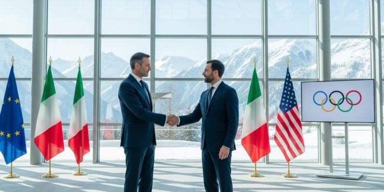 À louverture des JO 2026 à Milan Cortina Giorgia Meloni et JD Vance mettent en avant les valeurs occidentales partagées entre lItalie et les États Unis tandis que des manifestations anti ICE secouent Milan   Viral Mag