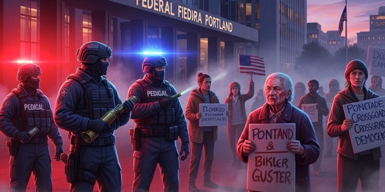 Un juge fédéral interdit temporairement lusage de gaz lacrymogène par les agents à Portland devant le bâtiment ICE protégeant manifestants pacifiques et rappelant les principes démocratiques cruciaux   Viral Mag