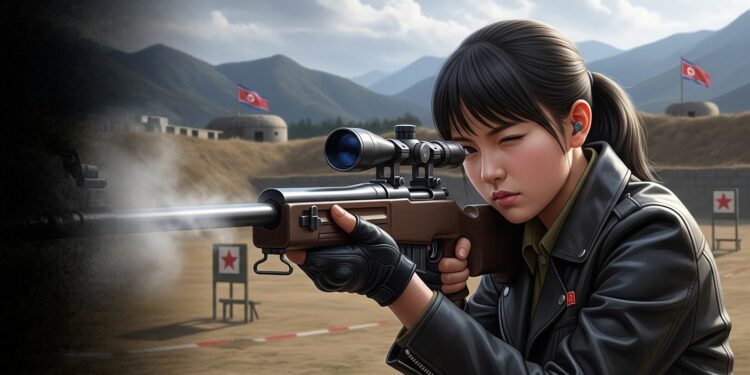 Kim Ju Ae au Fusil : l’Héritière en Pleine Lumière - Viral Mag Découvrez la photo rare de Kim Ju Ae fille de Kim Jong Un tirant au fusil de précision Un signal fort pour sa succession en Corée du Nord Analyse des enjeux dynastiques Viral Mag