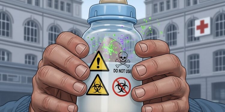 Première détection de la toxine céréulide chez un nourrisson hospitalisé en France après consommation de lait rappelé Trois décès signalés enquête en cours sur cette crise majeure de sécurité alimentaire   Viral Mag