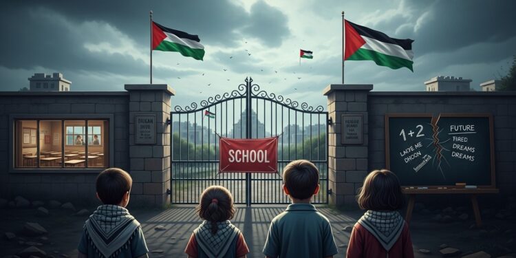 L’Avenir Sacrifié des Enfants en Cisjordanie - Viral Mag En Cisjordanie la crise budgétaire frappe durement léducation écoles ouvertes 3 jours5 salaires enseignants réduits à 60 Une génération risque de perdre son avenir Viral Mag