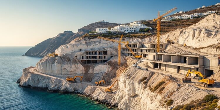 Les Cyclades joyaux de la Grèce subissent une explosion immobilière incontrôlée Luxe tourisme de masse et béton menacent paysages uniques et identité locale Alerte des maires   Viral Mag