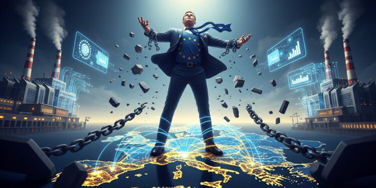 Ursula von der Leyen appelle lUE à supprimer les obstacles internes à sa compétitivité pour redevenir un géant mondial  marché unique préférence européenne et EU Inc en mars   Viral Mag