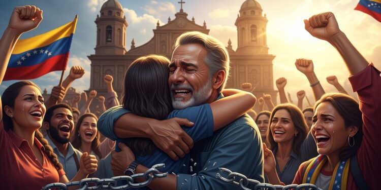 Après plus de quatre ans de détention lactiviste Javier Tarazona est libéré à Caracas Retour sur une libération émouvante marquée par la foi la solidarité et lespoir dun changement profond au Venezuela   Viral Mag