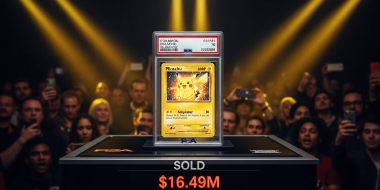 Logan Paul a vendu sa mythique carte Pikachu Illustrator PSA 10 pour 1649 millions de dollars battant tous les records des cartes Pokémon Découvrez les détails de cette vente historique   Viral Mag