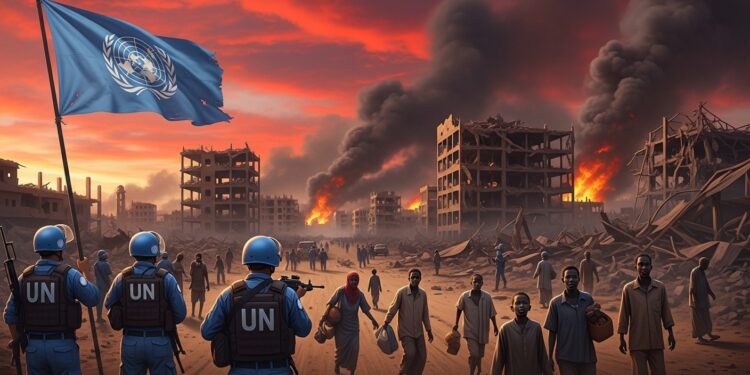 L’ONU Presse pour un Cessez-le-Feu Urgent au Soudan - Viral Mag LONU avec lUA et la Ligue arabe intensifie la pression pour un cessez le feu immédiat au Soudan où la guerre cause des dizaines de milliers de morts et la pire crise humanitaire mondiale Viral Mag