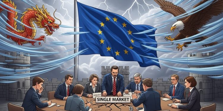 LUnion européenne se mobilise pour renforcer sa compétitivité face à la Chine et au retour de Trump Réformes du marché unique préférence européenne et union des capitaux au cœur des discussions urgentes des dirigeants   Viral Mag