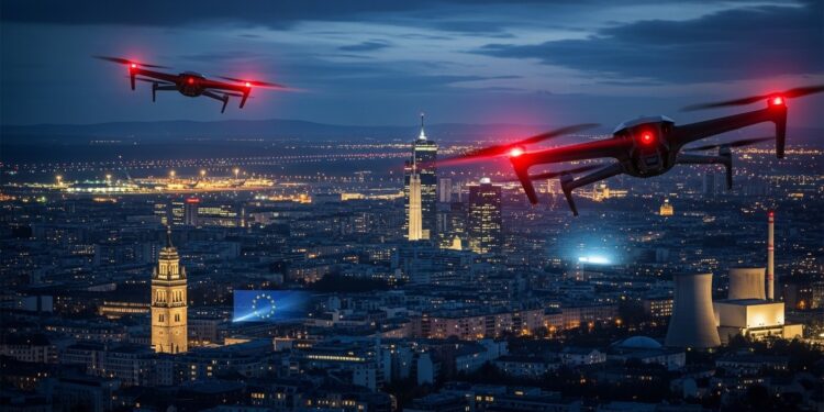 Après les survols inexpliqués de 2025 la Commission européenne veut abaisser le seuil denregistrement des drones à 100g et renforcer la détection Découvrez ce plan ambitieux pour sécuriser lespace aérien européen   Viral Mag
