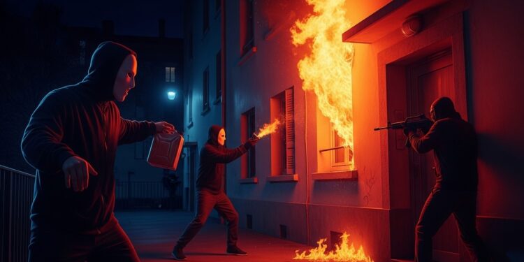 Vidéos glaçantes à Lyon  individus masqués incendient habitations et tirent sur portes revendiqués par Jefe Mafia Règlements de comptes liés au narcotrafic secouent la métropole Enquête en cours   Viral Mag