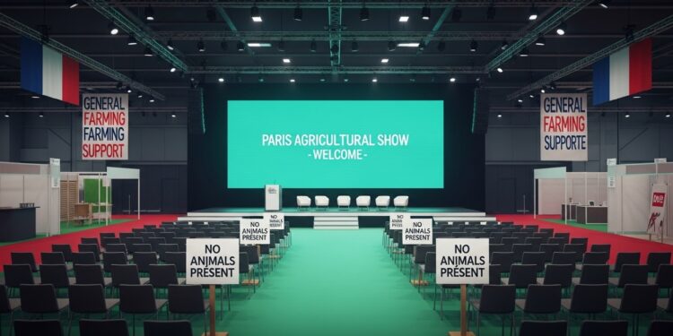 Macron au Salon de l’Agriculture 2026 : Edition Tendue Sans Vaches - Viral Mag Emmanuel Macron inaugure un Salon de lagriculture marqué par labsence de bovins et le boycott de syndicats contestataires Crise agricole profonde révélée à Paris Viral Mag