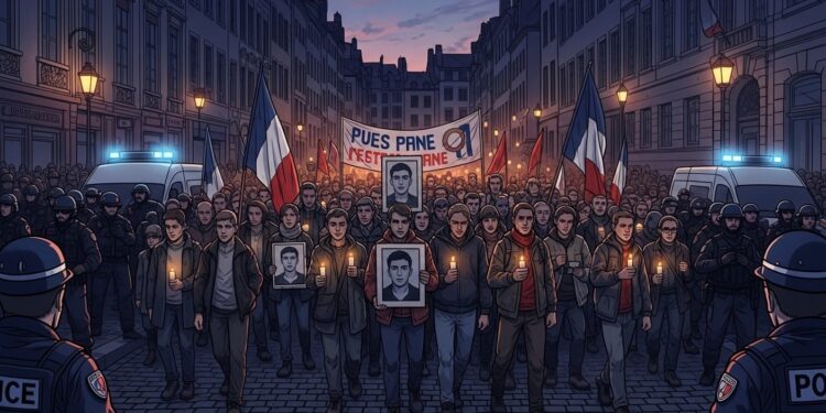 Marche pour Quentin Deranque : Macron Appelle au Calme - Viral Mag Emmanuel Macron appelle au calme avant la marche hommage à Quentin Deranque militant nationaliste tué à Lyon Réactions politiques haute sécurité et tensions internationales au cœur du drame Viral Mag