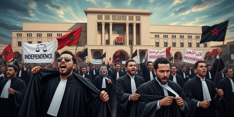 Des milliers davocats manifestent à Rabat contre un projet de loi perçu comme une atteinte à leur indépendance et immunité Grève prolongée slogans hostiles et appels au retrait du texte pour un vrai dialogue   Viral Mag