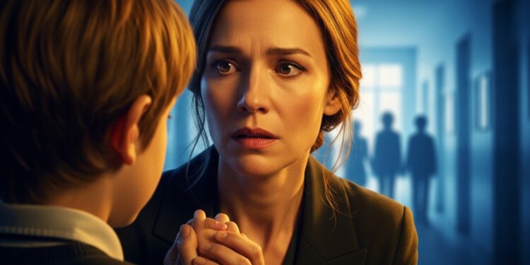 Maud Baecker se confie sur le harcèlement scolaire quelle a subi et sa terreur que son fils en soit victime un jour Une interview émouvante sur la maternité et la résilience   Viral Mag