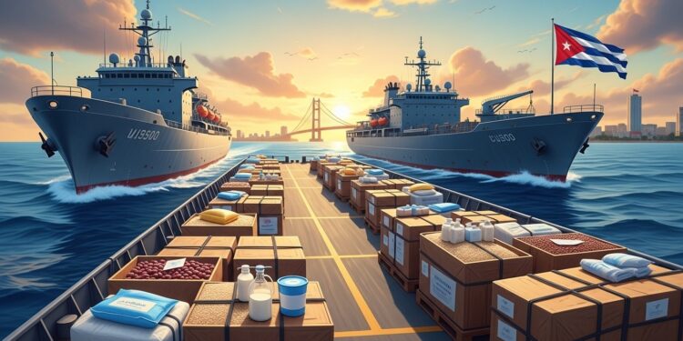 Le Mexique expédie plus de 814 tonnes de vivres vers Cuba via deux navires militaires au cœur de la crise énergétique et alimentaire de lîle Un geste solidaire malgré les tensions régionales   Viral Mag