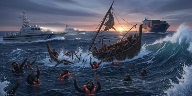 Naufrage Migrants Crète : Trois Morts et Sauvetages en Cours - Viral Mag Tragédie en mer au large de la Crète trois migrants décédés vingt rescapés recherches actives pour une cinquantaine de disparus La route migratoire Libye Crète devient mortelle en 2025 Viral Mag