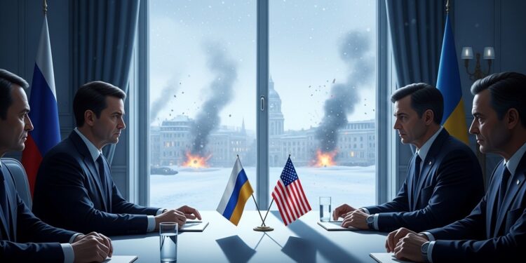 Négociations Cruciales à Genève pour Mettre Fin à la Guerre en Ukraine - Viral Mag À Genève Russes et Ukrainiens reprennent des pourparlers sous médiation américaine pour résoudre quatre ans de conflit Tensions vives et frappes massives russes marquent ces discussions décisives Viral Mag